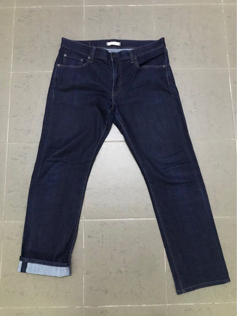 Uniqlo jeans japanese fabric by kaihara, Men's Fashion, Bottoms, Jeans