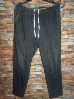 EASY RELAXED ANKLE PANTS HICKORY