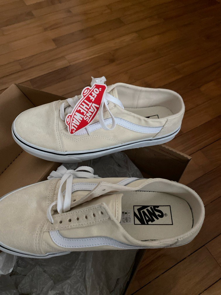 vans old skool mule white