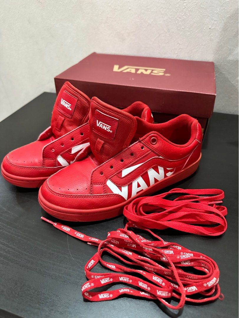 Red sales van shoes