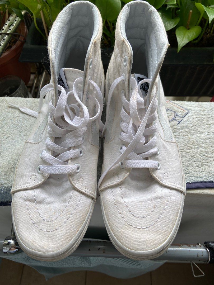 White lace new arrivals up vans