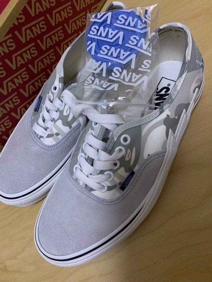 Vans x Aape Shoes Authentic Bolt Camo Authentic Bolt Men s Fashion Footwear Sneakers on Carousell
