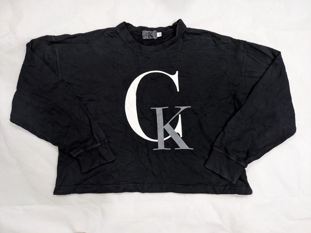 Calvin klein vintage logo sweatshirt best sale