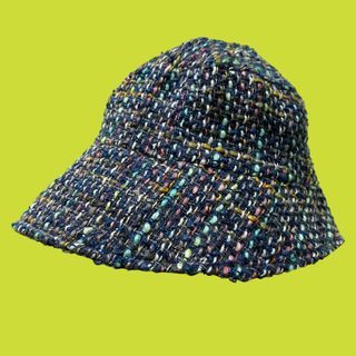 Vintage Moonbat Multicolored Tweed Bucket Hat