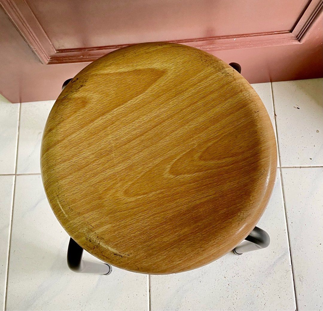 Vintage Retro Chair Sturdy Stool Collectible, Furniture & Home Living ...