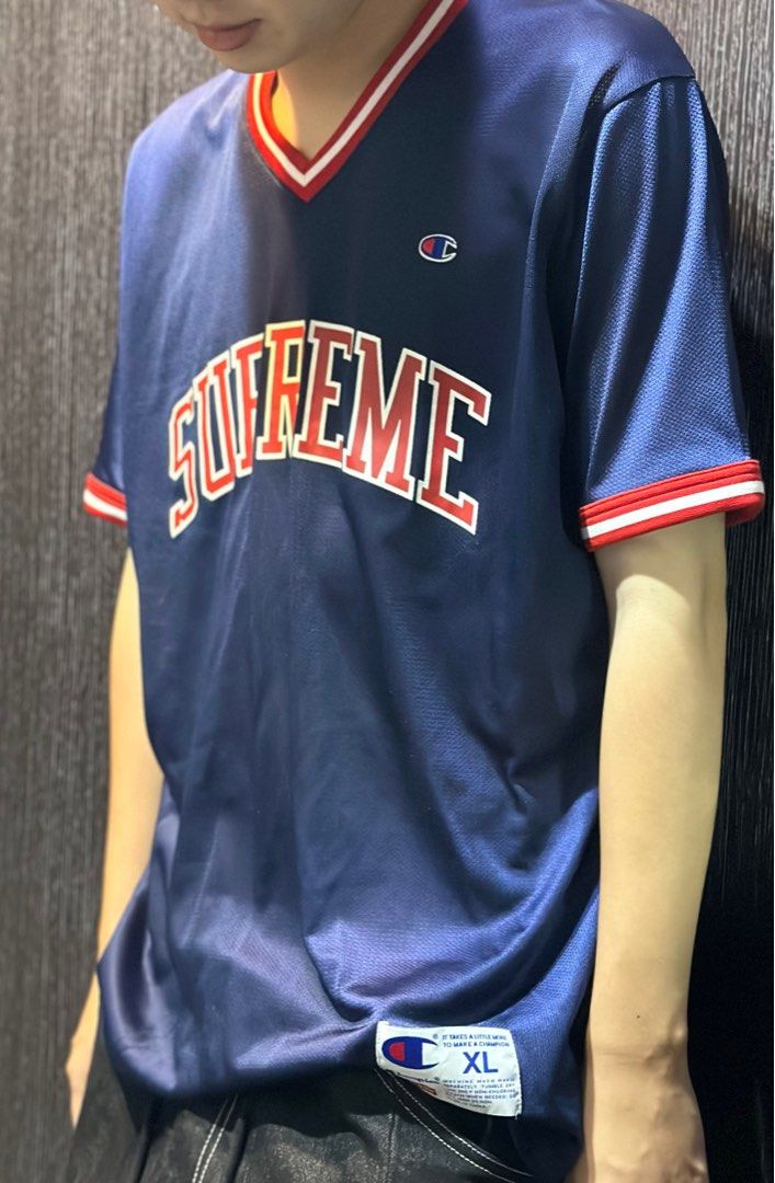 vintage Supreme × Champion Shooting Jersey XL 近全新