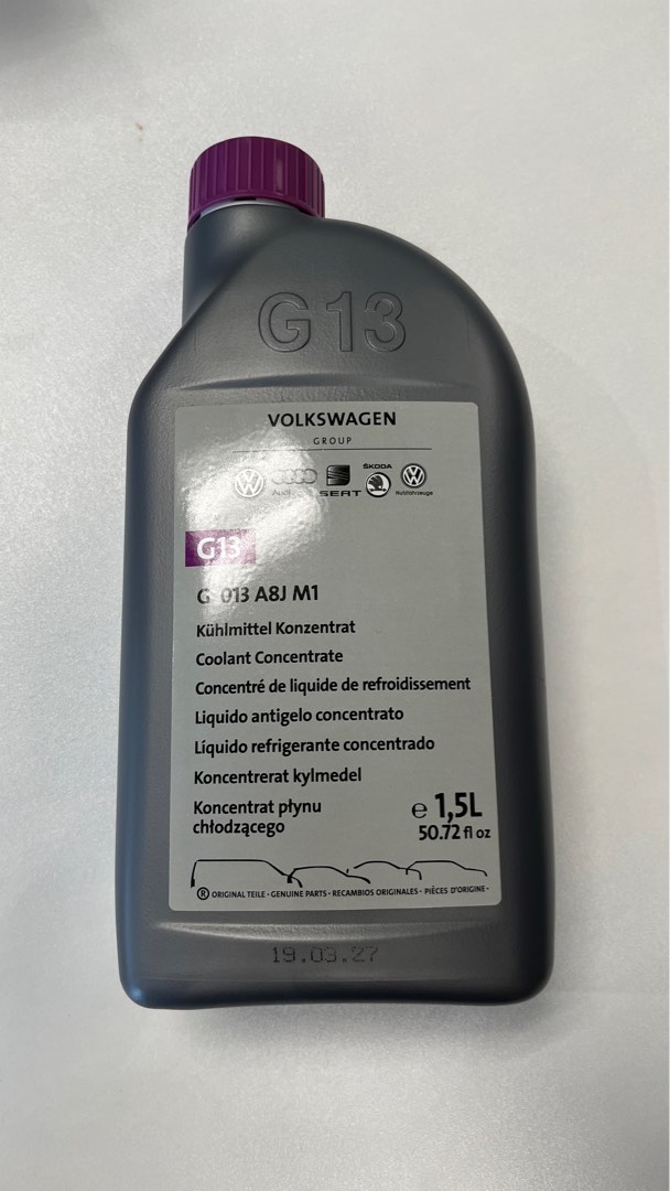 Volkswagen Group G13 Coolant Concentrate 冷卻劑濃縮液, 汽車配件, 其他- Carousell