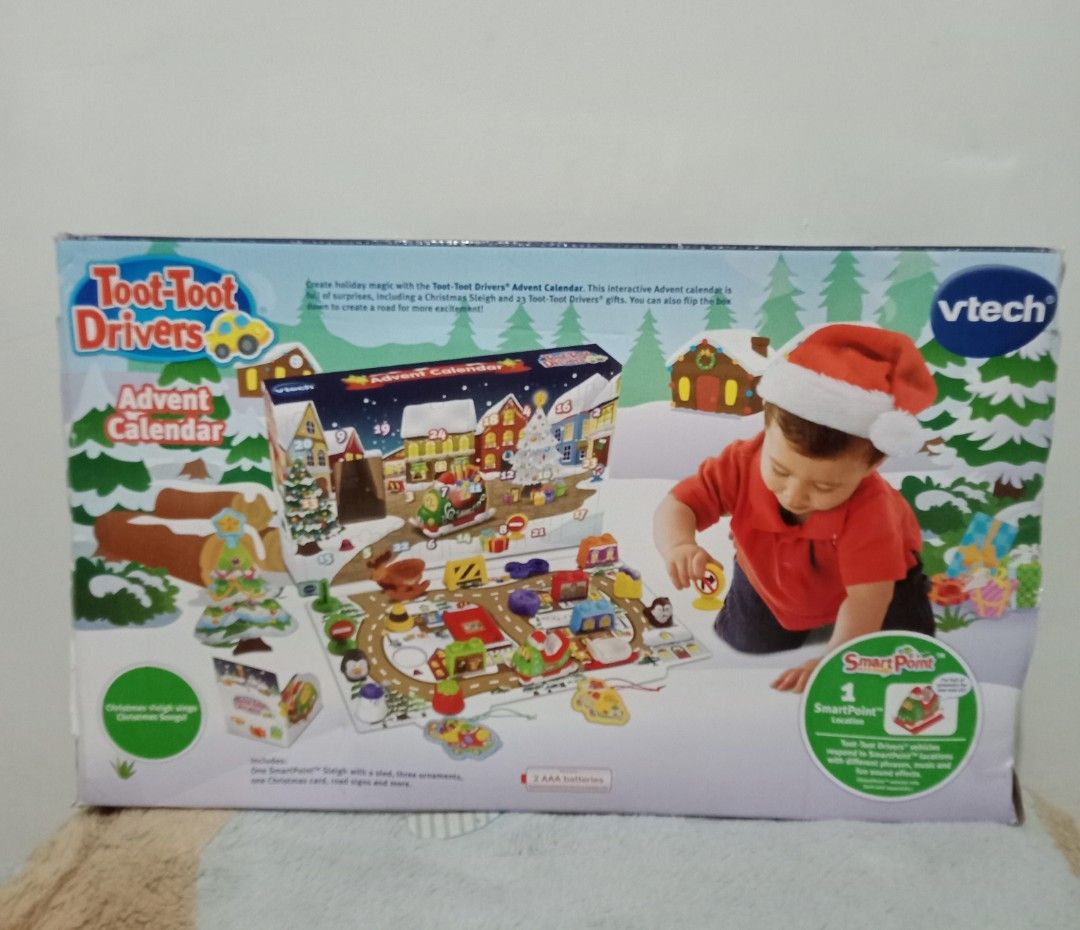 Vtech toot toot drivers advent calendar (Category: Educational & Learning Toys) located in Quezon City. Submitted by mhoniqvela04 (Listing ID 1256869598, Image 2). Description: brandnew complete set.