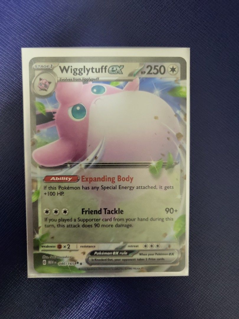 Pokemon Cards Booster Near Mint 040/165 From Scarlet & Violet 151 Set Wigglytuff Ex Pokemon Card Pokemon Cards Booster Near Mint 040/165 From Scarlet & Violet 151 Set Wigglytuff Ex Pokemon Card