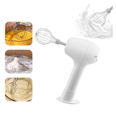 Wireless Portable Electric Food Mixer Automatic Whisk Dough Egg Beater Baking Cake Cream Whipper Kitchen Tool