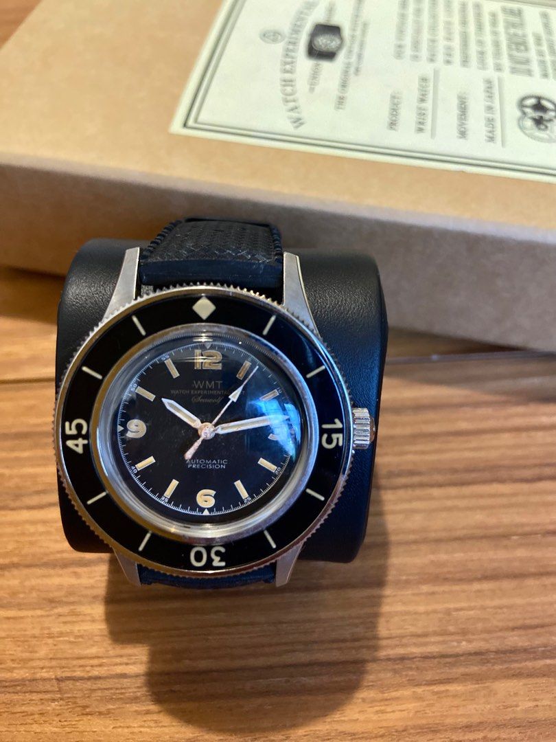 WMT Seawolf - hommage to Blancpain Fifty Fathoms, 名牌, 手錶 - Carousell