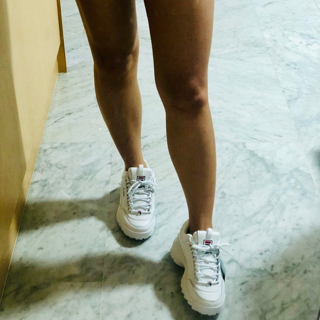White disruptor discount ii premium trainers
