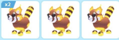 WTS 4 x Toasty Red Panda - Adopt Me, Video Gaming, Gaming Accessories