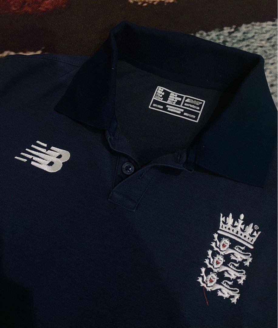New balance england cricket polo shirt on sale