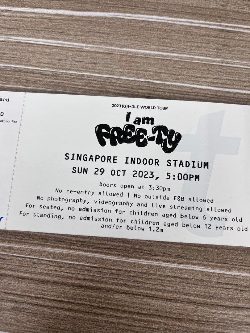 WTS Gidle Concert Ticket Cat 5 x2, Tickets & Vouchers, Event Tickets on Carousell