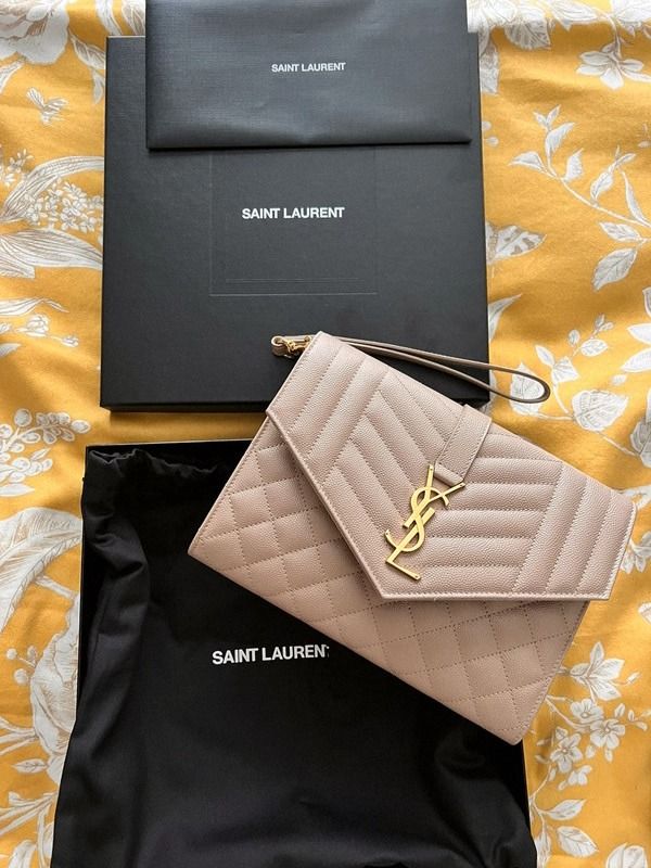 Ysl envelope bag white sale