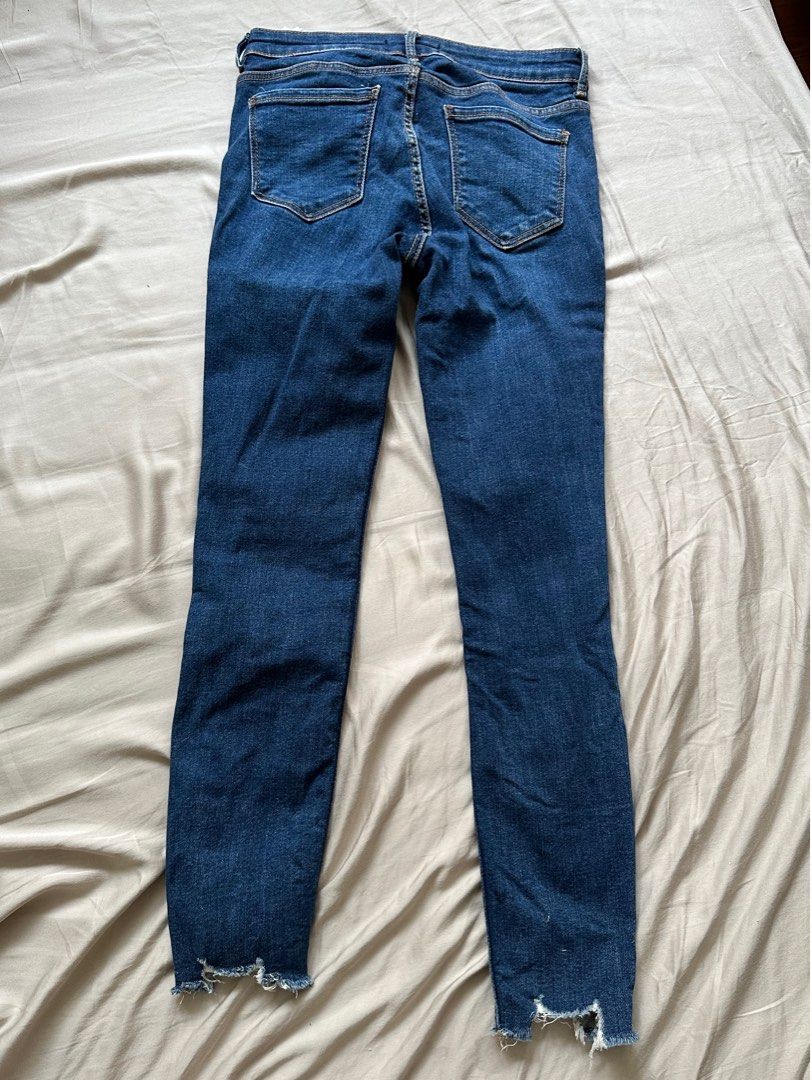 Frayed hem jeans deals zara
