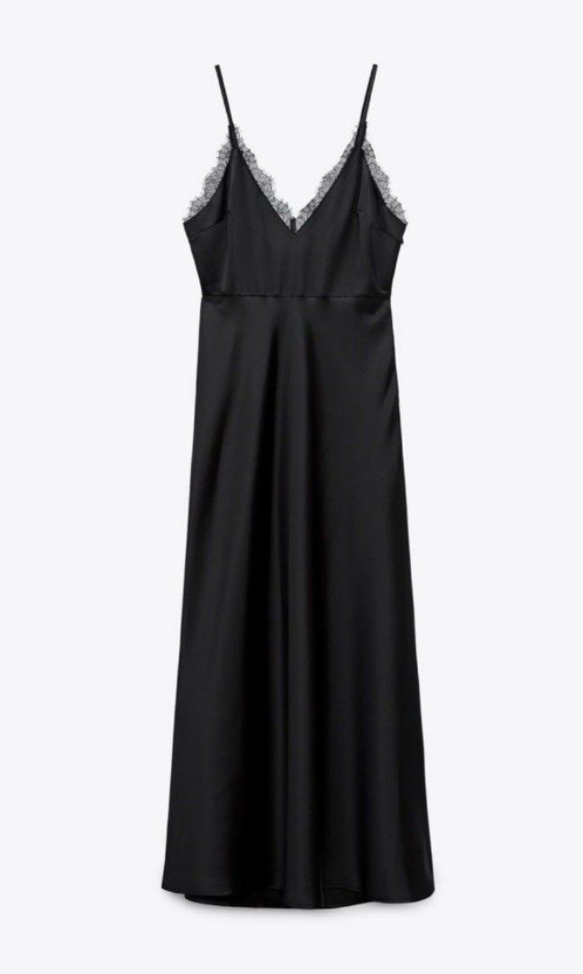 Zara satin camisole dress (Category: Dresses) located in Pasig City. Submitted by mariaspreloved (Listing ID 1256905430, Image 1). Description: .