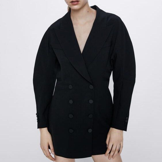 Shawl collar sales dress zara