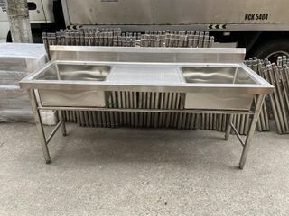 175x60x80cm Portable Kitchen Sink with Stand