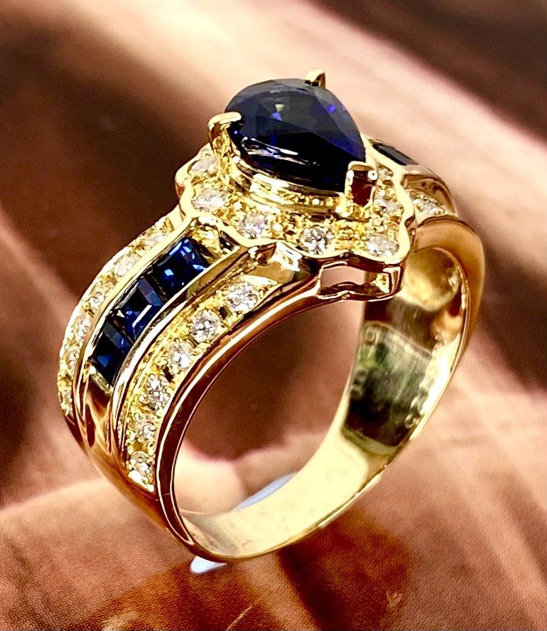 Gold best sale and sapphire