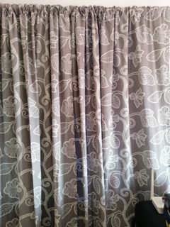 2 Panel Curtains ( Gray)