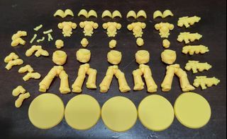 3D Printed Warhammer 40K Primaris Squad (5 Man) Miniature Figures