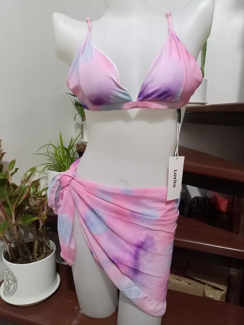 Tie Dye Bikini With Sarong