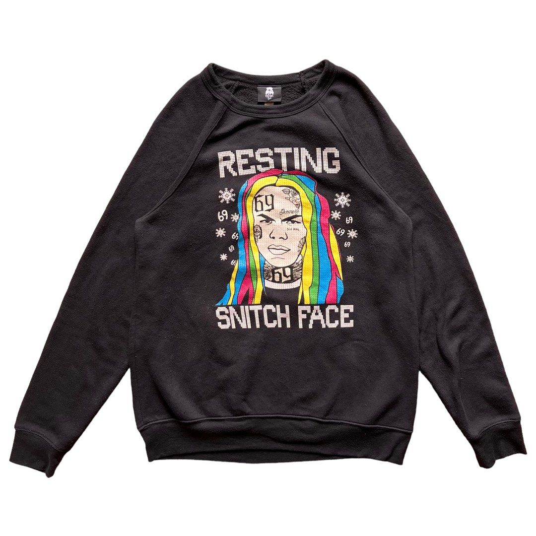 Champion embroidered sweater on sale 6ix9ine