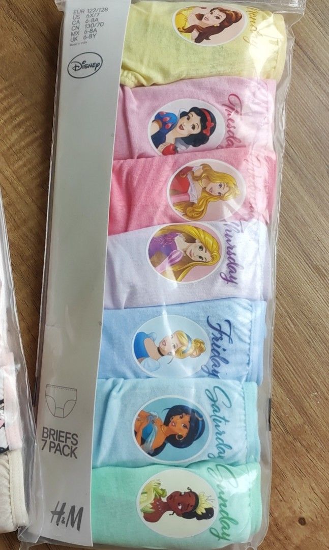 Disney Princess 6 Pack Briefs Panties