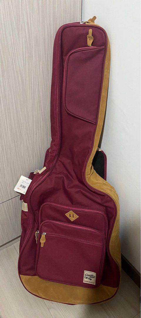 Ibanez POWERPAD® Designer Gig Bag Für Akustikgitarren – Wine Red, Wasserdicht, Gut Gepolstert Mit Vielen Taschen