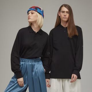 緋聞 🧡 Y-3 (Y3) 黑色 / 長袖 / Polo衫 🎀