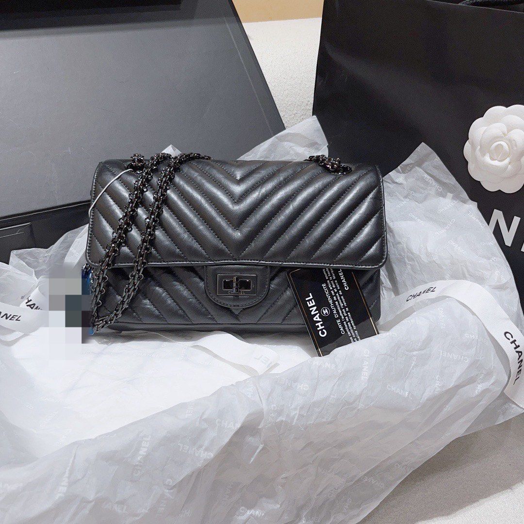 Chanel 2.55 so black discount