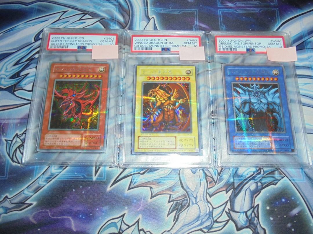 遊戯王卡PSA10 三幻神, 興趣及遊戲, 玩具& 遊戲類- Carousell