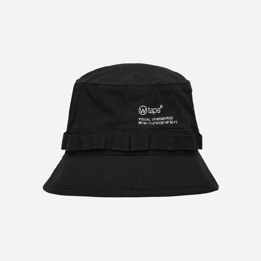 現貨WTAPS Cotton Ripstop Bucket Hat 03 Black 黑色漁夫帽, 男裝