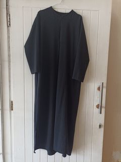 Abaya crincle black
