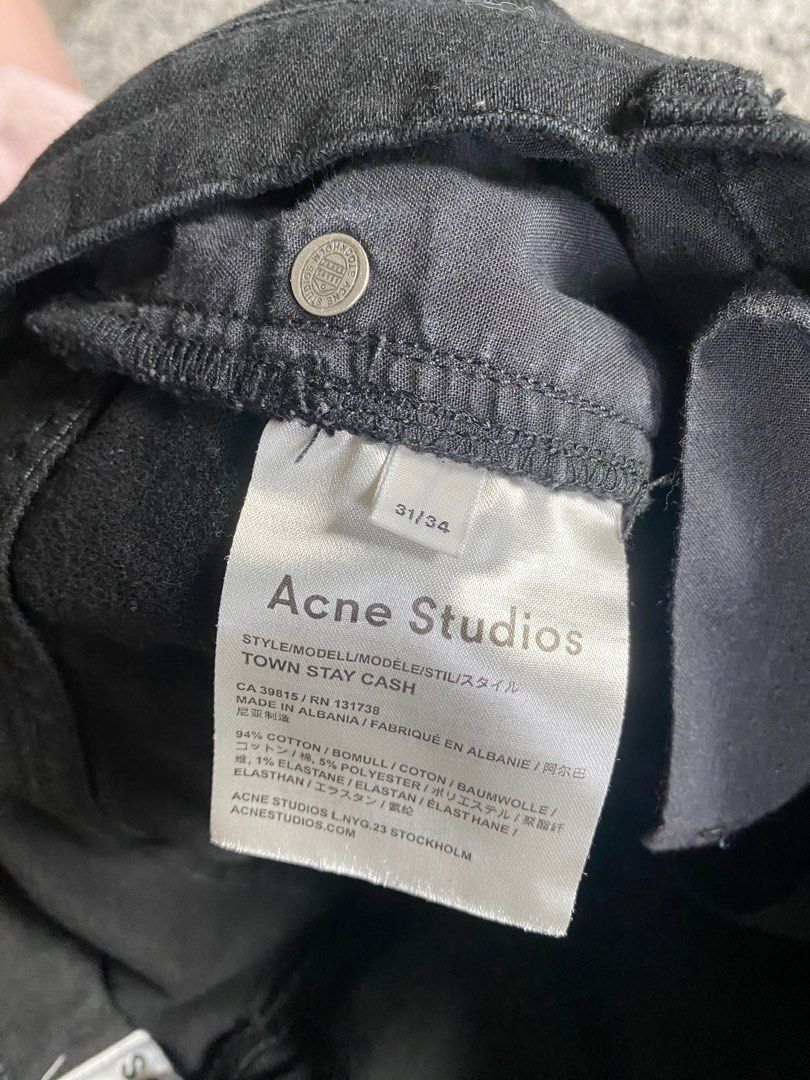 Acne Studios Town Stay Cash Denim (Category: Jeans) located in Quezon City. Submitted by lemonjuicebox (Listing ID 1257127679, Image 3). Description: Authentic Acne Studios Town Stay Cash Denim Size 31 x 34 No issues Bought in Canada .