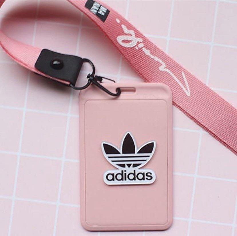 pink adidas lanyard