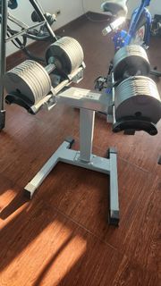 Adjustable Dumbbells 32kg w/ Stand