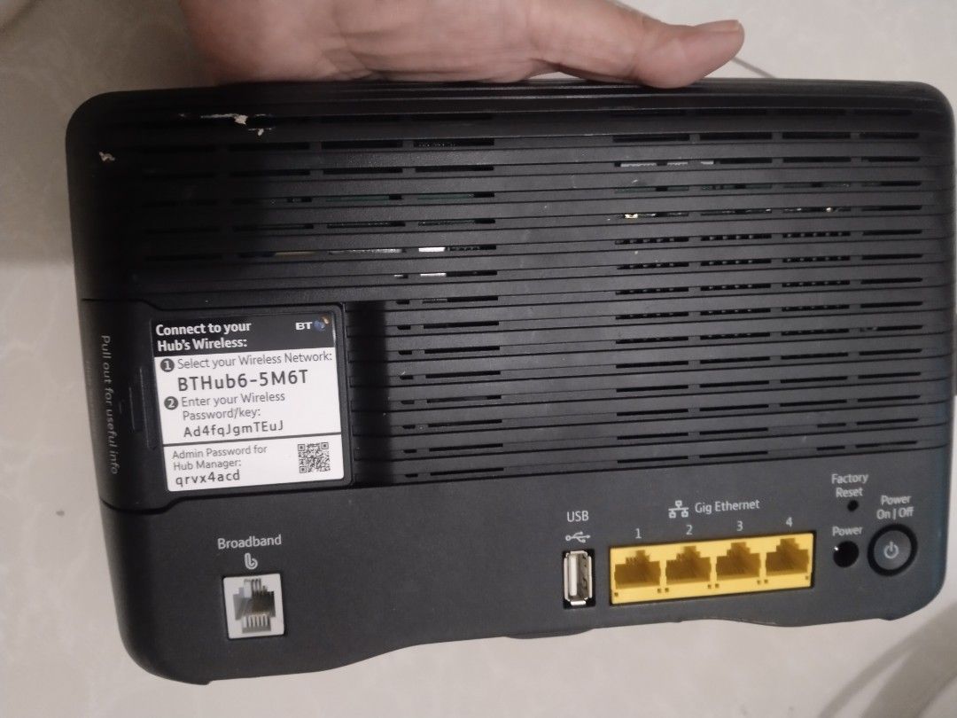 Affordable BT Smart Hub Home 6 Wireless Router untested 220 volts ...