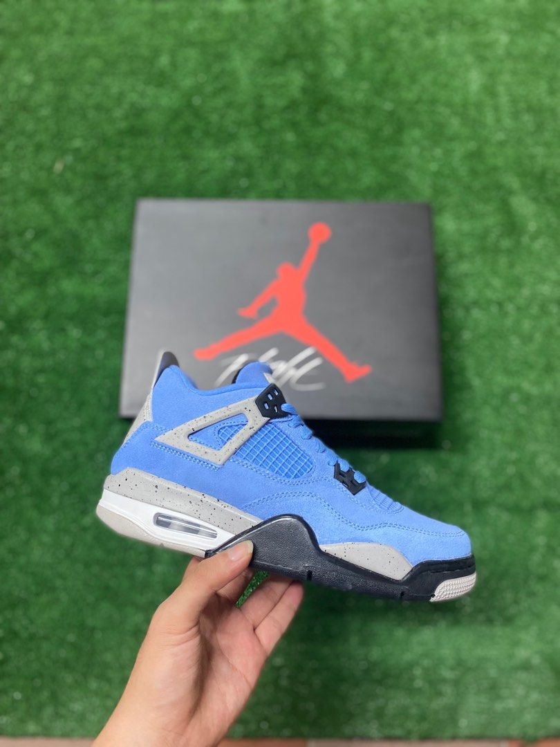 Air Jordan 4 University Blue, Men's Fashion, Footwear, Sneakers on