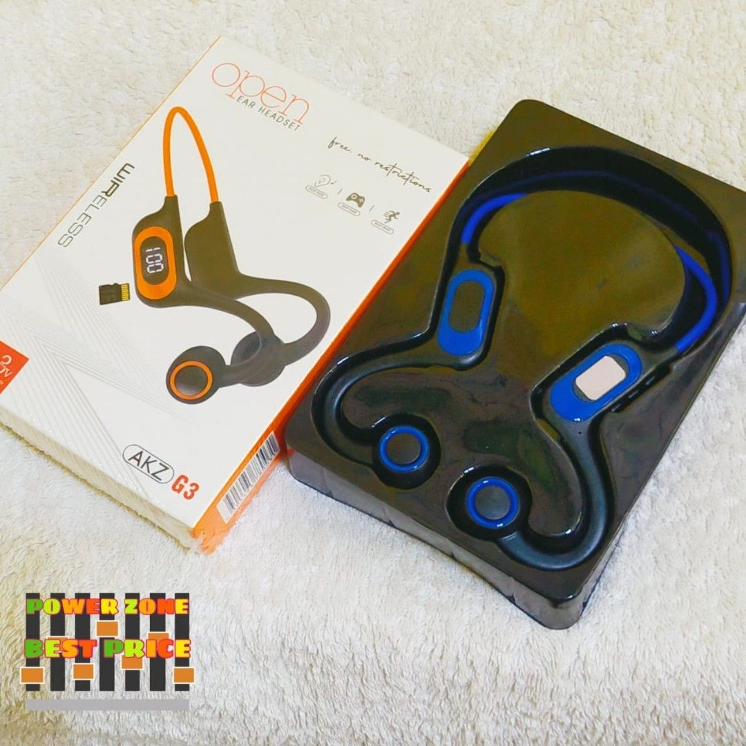 AKZ BONE CONDUCTION HEADPHONES, Audio, Headphones & Headsets on Carousell