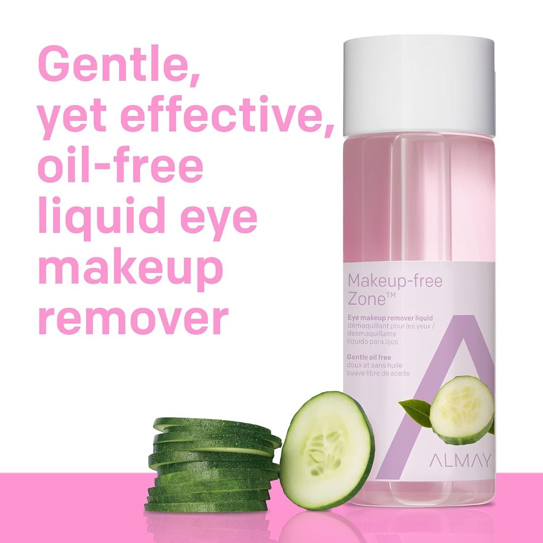 Almay Gentle Oil Free Eye Makeup Remover Liquid 118mL, Beauty