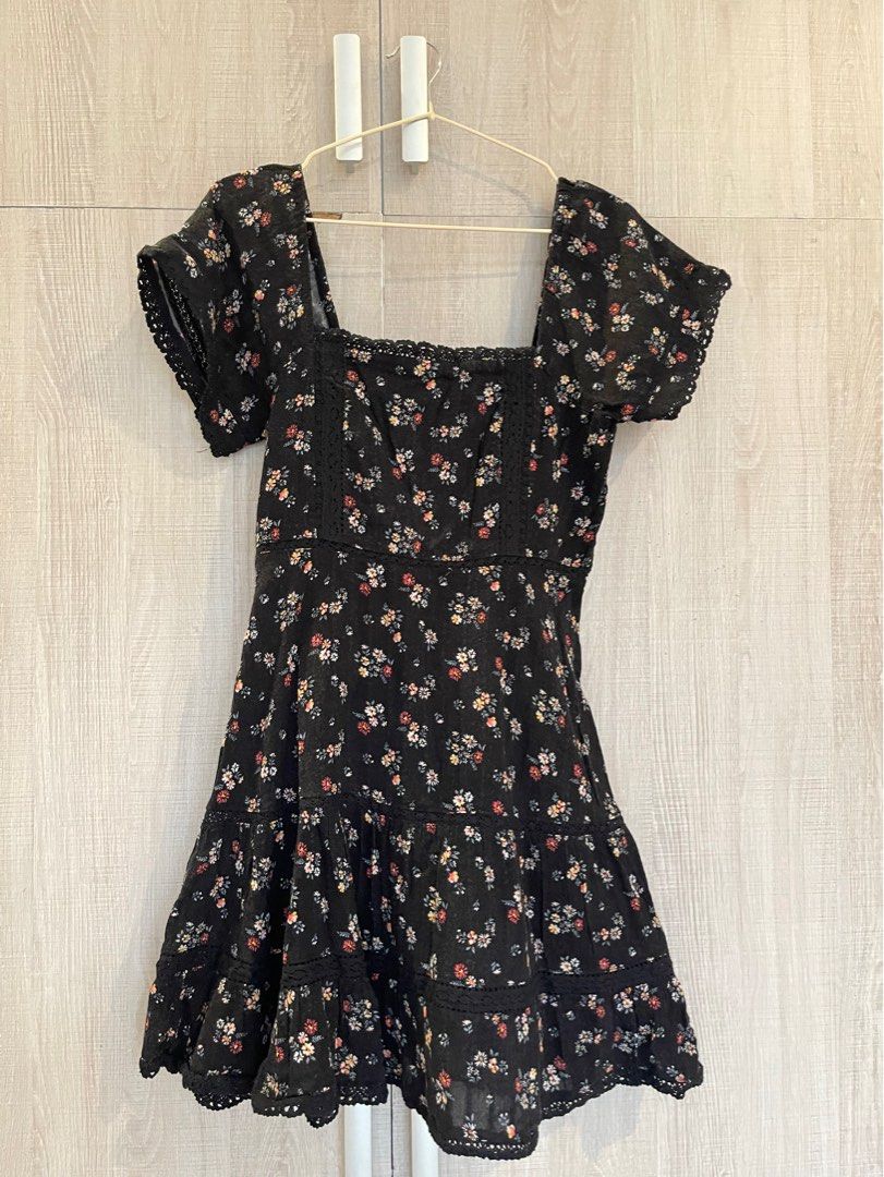 American eagle black floral dress new arrivals