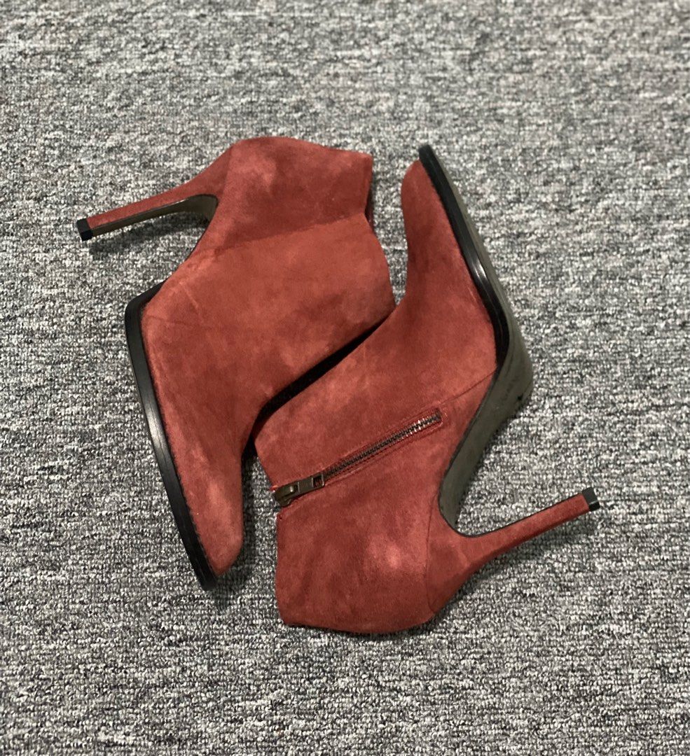 Ann demeulemeester red boots hotsell