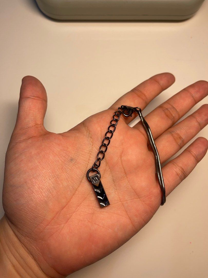 Armani exchange sales dog tag