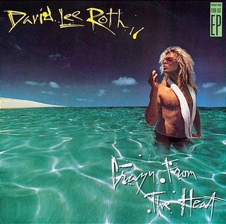 arth12 DAVID LEE ROTH (ex VAN HALEN) - Crazy From The Heat USA Press 12" Inch EP Single Vinyl Record – California Girls, Just A Gigolo etc