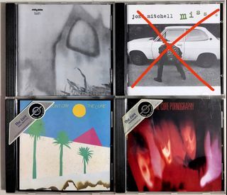 arthcd CDs at 15 each - THE CURE, JOY DIVISION, NEW ORDER, JONI MITCHELL
