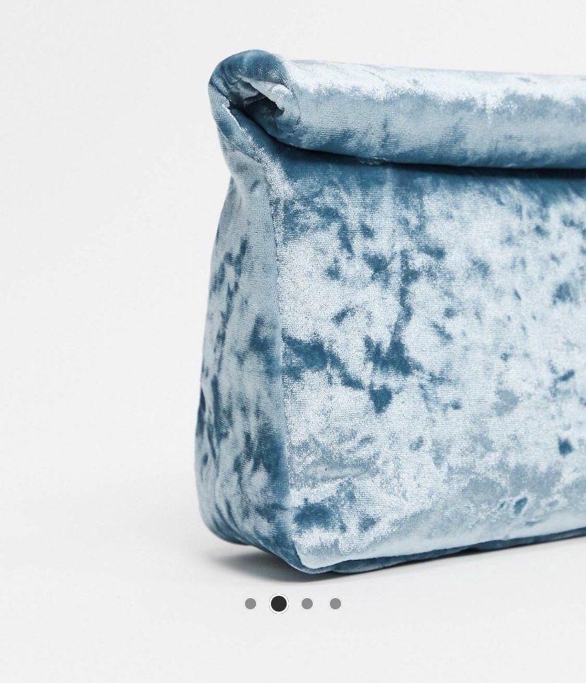 Asos blue clutch bag online
