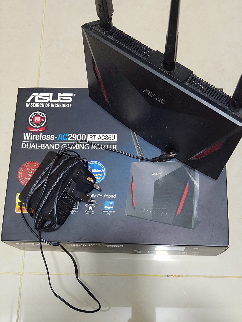 ASUS RT-AC86U, 電腦＆科技, 電腦周邊及配件, Wifi及上網相關產品 - Carousell